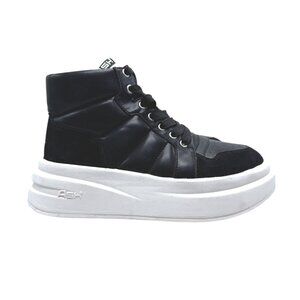 Ash Imagine Womens Platform High Top Sneakers Size 5 Black NWOB